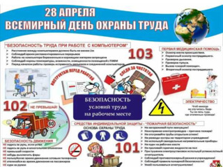 ИТОГИ ВСЕМИРНОГО ДНЯ ОХРАНЫ ТРУДА В ДЕТСКОМ САДУ № 3 Светлячок
