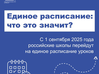 С нового учебного года все школы России начнут работать по единому расписанию...